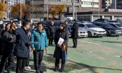 [포토] 마포구민 품으로 돌아온 마포유수지 공영주차장 무료 개방 중