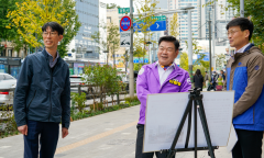동대문구, 경동시장사거리 불법 노점 철거 후 차로 확장