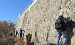 용산구, 오산고 노후 옹벽·석축 정밀안전점검 착수