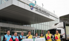 [포토] 가락시장, 이웃 1만 가구에 샤인머스켓 1만 상자 전달